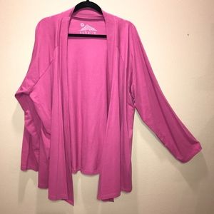 Pink long cardigan